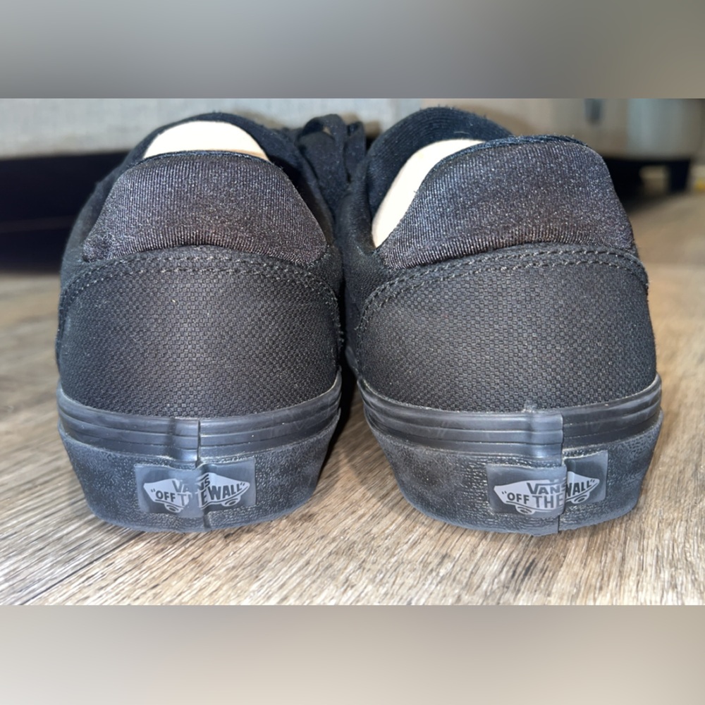 Vans Black Low-Top Canvas Sneakers - Picture 6 of 7